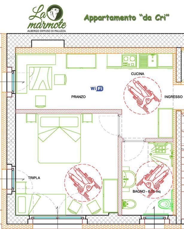 La Marmote Albergo Diffuso Di Paluzza Testeons Luaran gambar