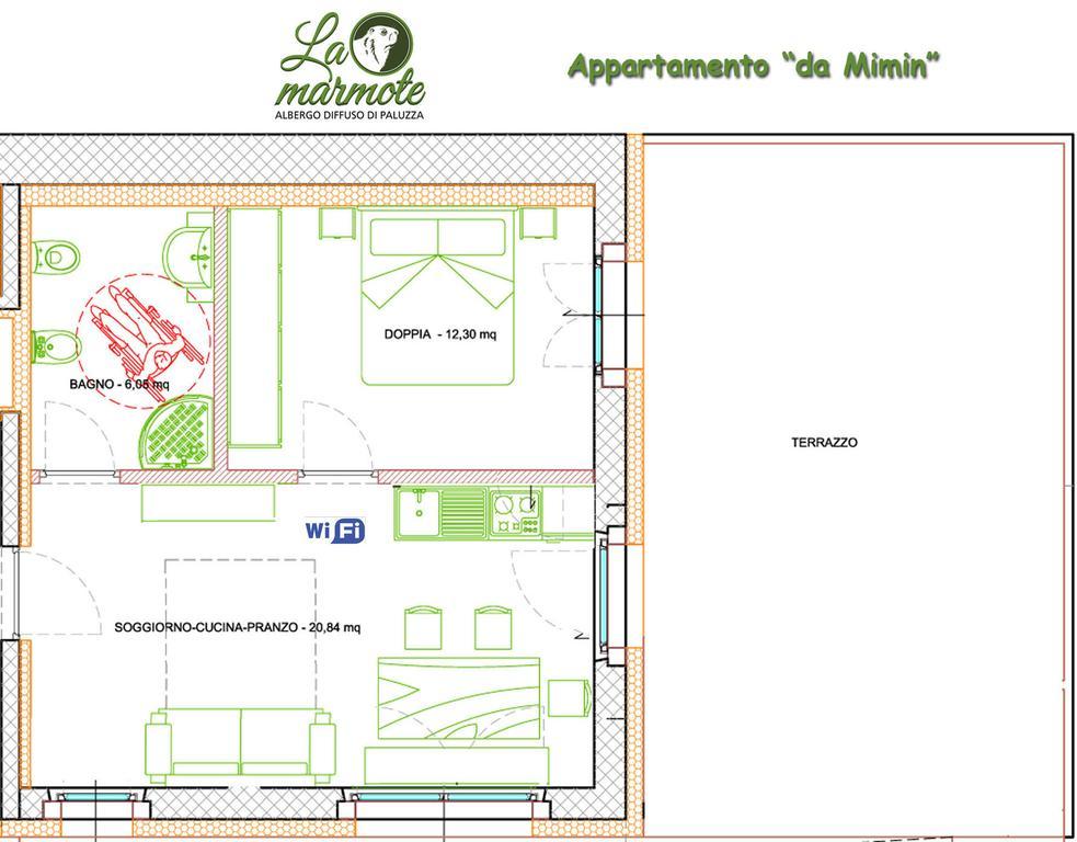 La Marmote Albergo Diffuso Di Paluzza Testeons Luaran gambar